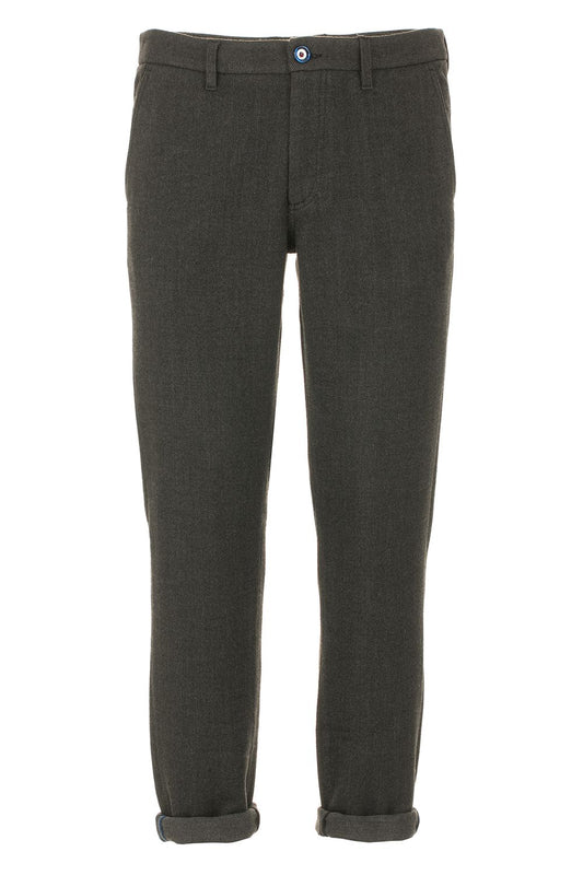 Dark Grey Regular Fit Men's Trousers