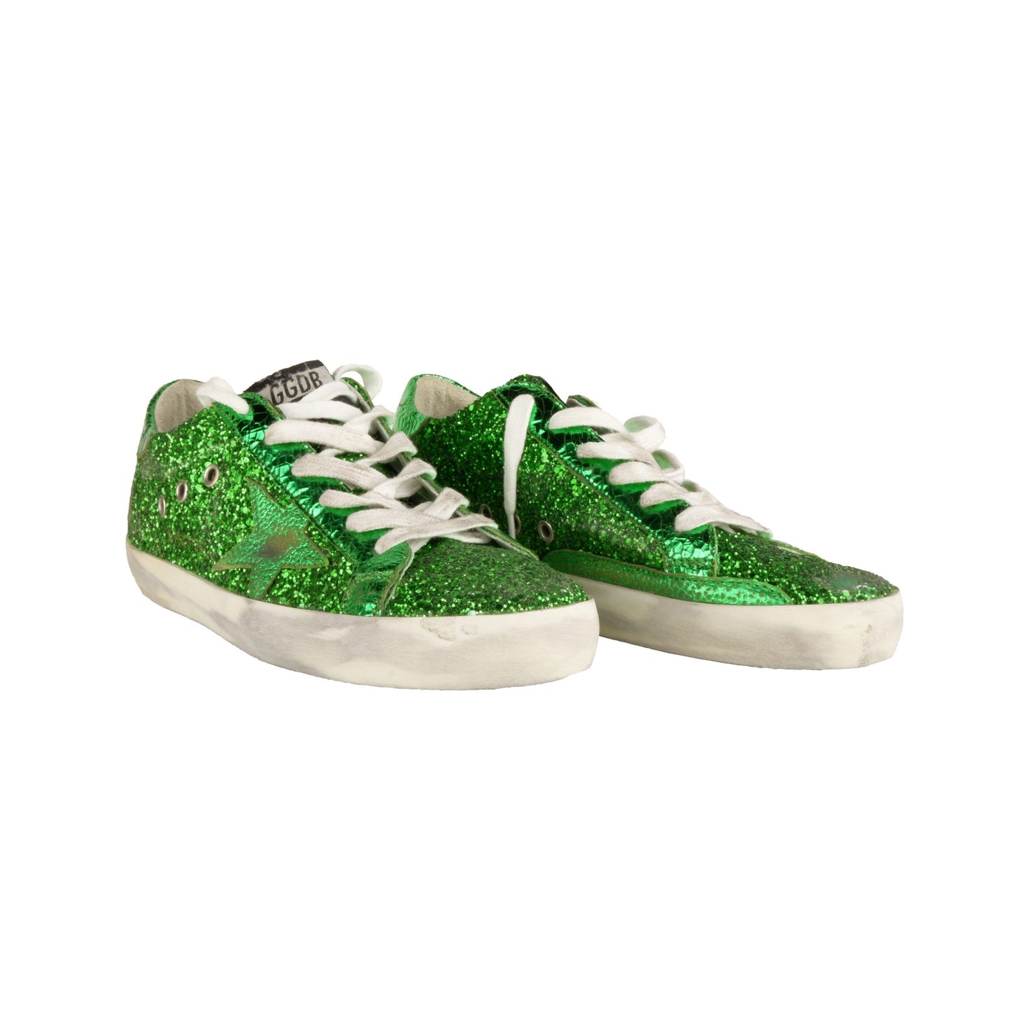 Emerald Glitz Designer Sneakers