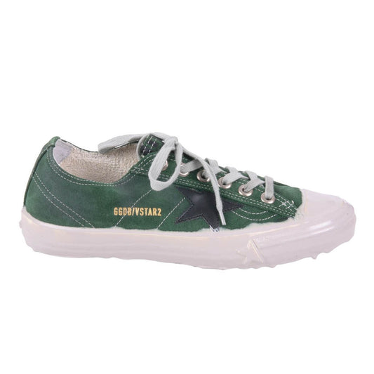Emerald Suede Sneakers with Signature Star Logo