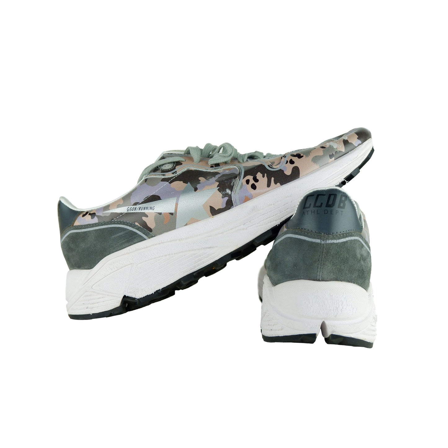 Camouflage Chic Patent Leather Sneakers