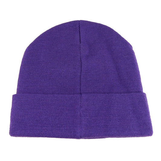 Chic Unisex Wool-Blend Logo Hat in Purple