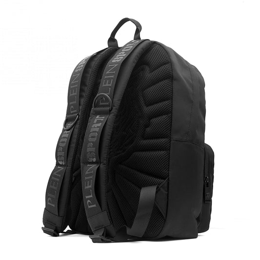 Elegant Black Backpack with Gold Tiger Motif