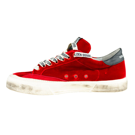 Velvet Red Elegance Sneakers