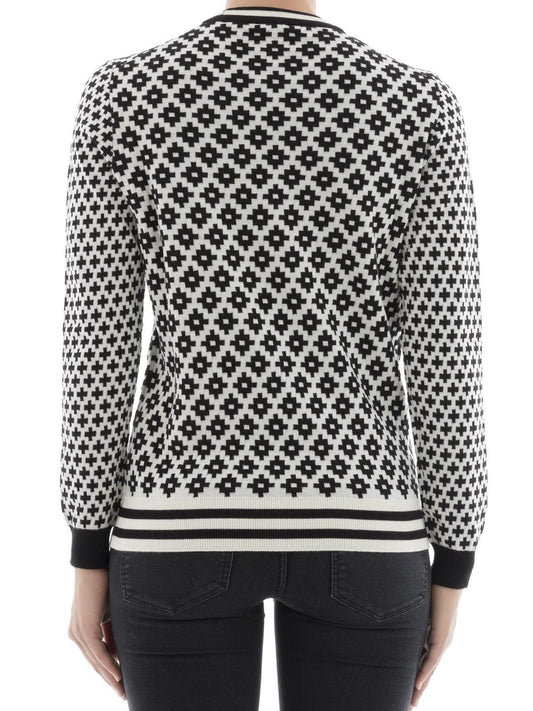 Iconic Monochrome Roundneck Cotton Sweater
