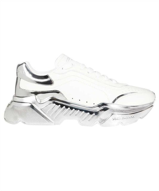 Elevated Elegance White Calfskin Sneakers