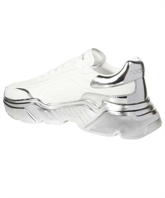 Elevated Elegance White Calfskin Sneakers