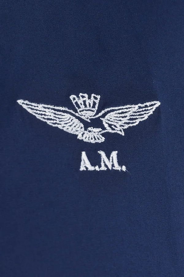 Eagle Emblem Slim Fit Cotton Shirt