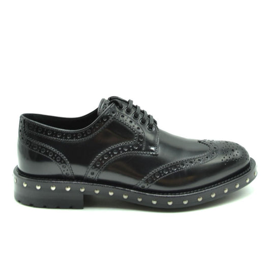 Studded Sole Derby Lace-Up Calfskin Shoes