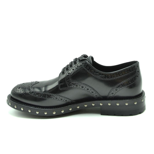 Studded Sole Derby Lace-Up Calfskin Shoes