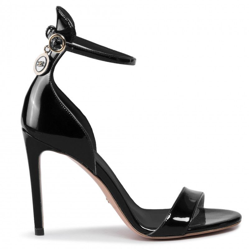 Elegant Patent Leather High-Heel Sandals
