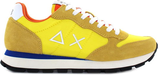 Sunny Suede-Accent Men's Sneakers in Vibrant Yellow