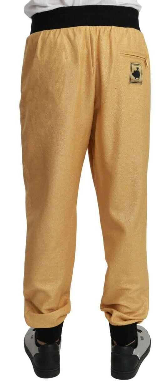 Golden Couture Stretch Cotton Trousers