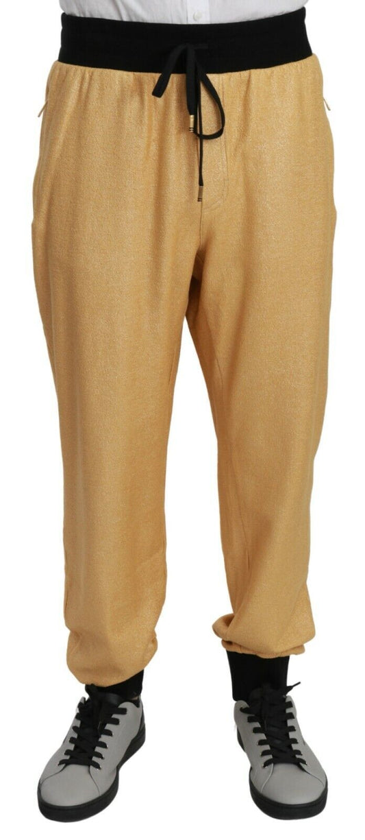 Golden Couture Stretch Cotton Trousers