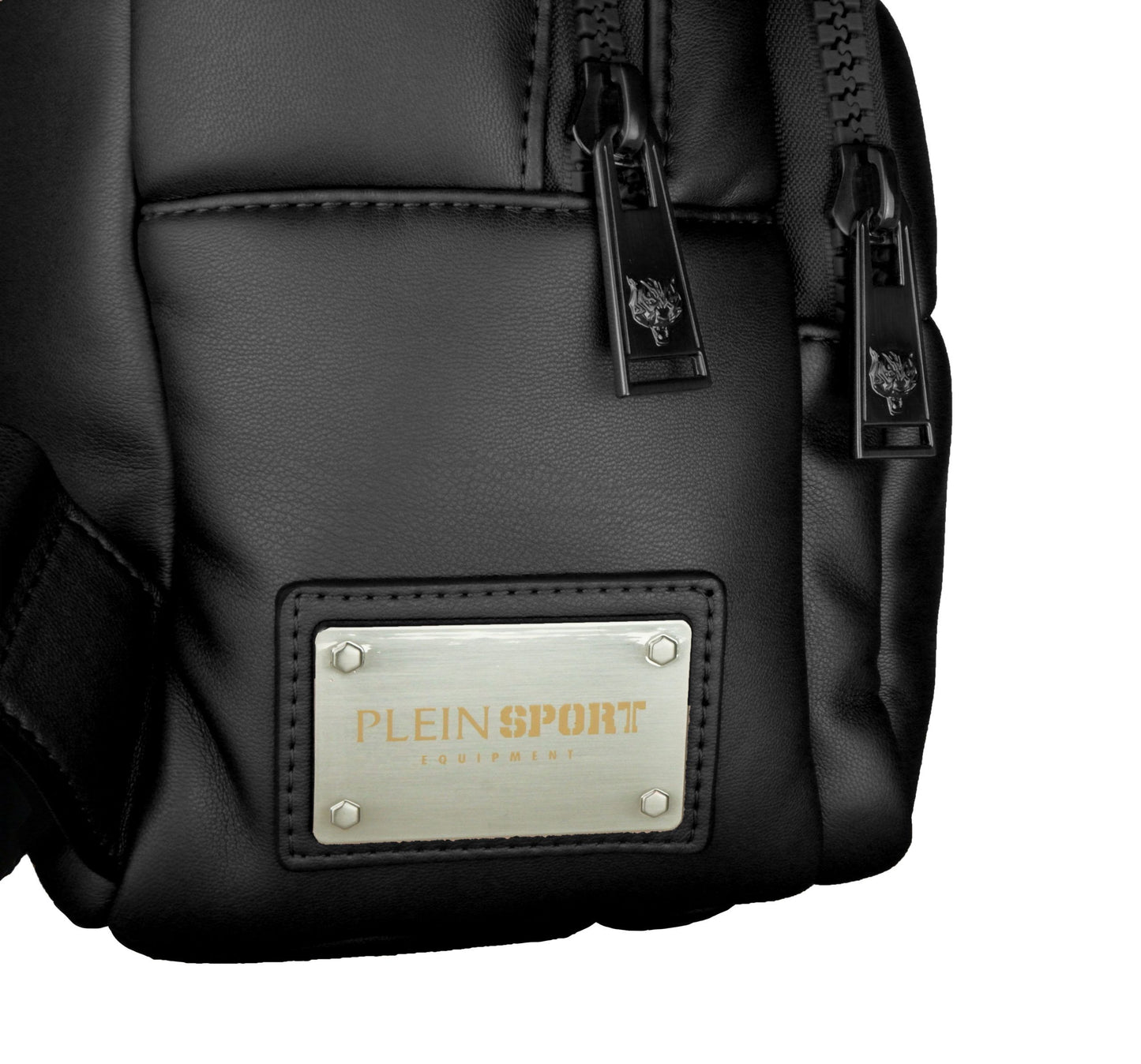 Elegant Black Designer Backpack with Logo Detailing
