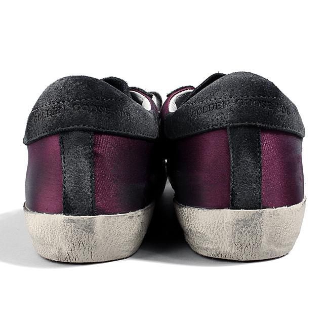 Dark Violet Italian Sneakers with Suede Accents