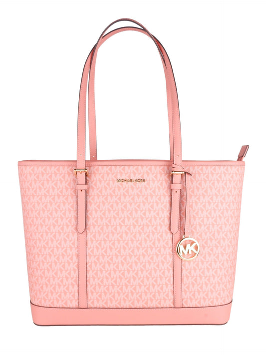 Elegant Pink Leather Shopper Tote for Refined Style