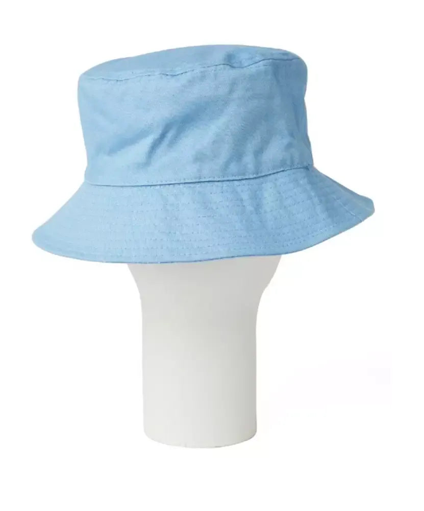 Chic Light Blue Cotton Hat with Front Logo
