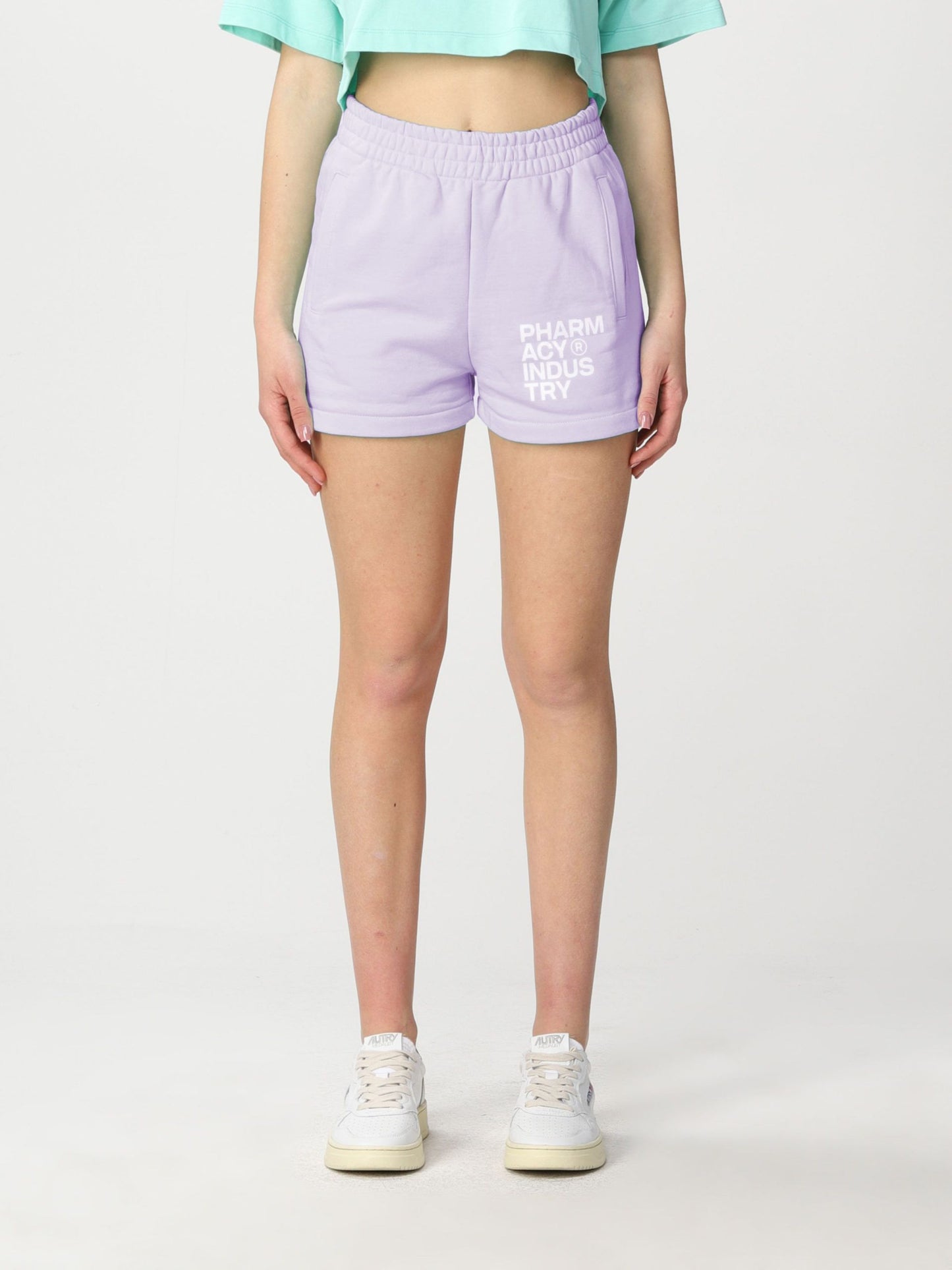 Chic Purple Cotton Shorts