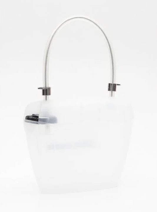 Elegant Transparent Lock Bag with Strap Belt