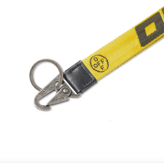 Yellow Fabric Keychain