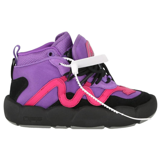 Purple Hued Technical Fabric Sneakers