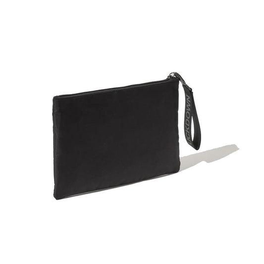 Chic Black Polyester Pochette with Dust Bag
