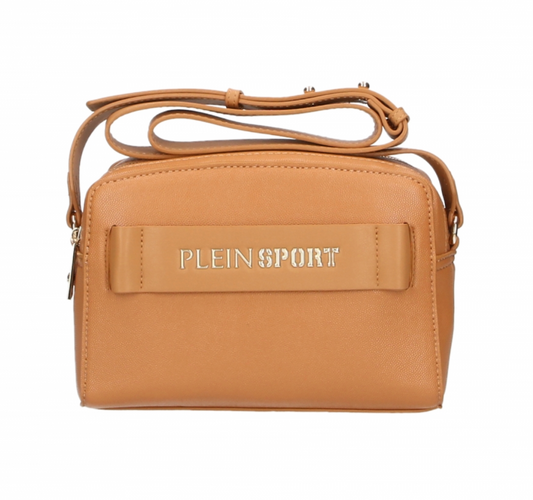 Chic Camel-Toned Crossbody with Double Zip Closure