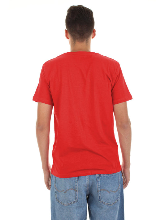 Embroidered Logo Cotton Tee for Men