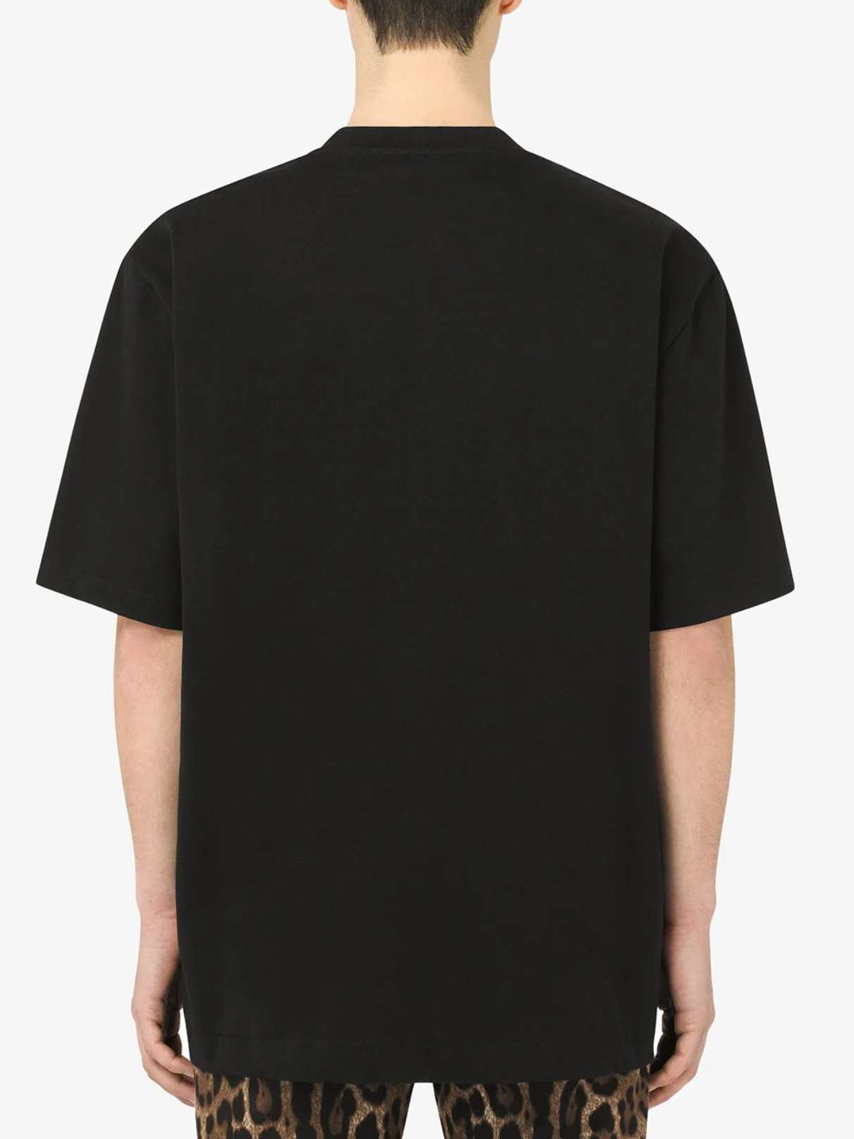 Elegant Embroidered Black T-Shirt
