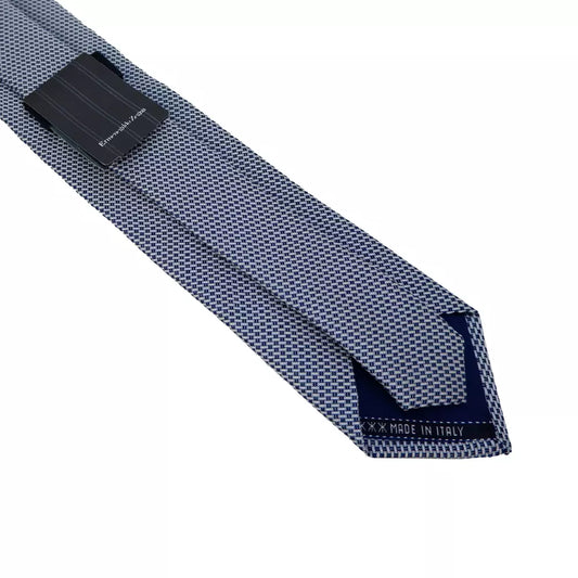 Elegant Italian Silk Tie - Gray