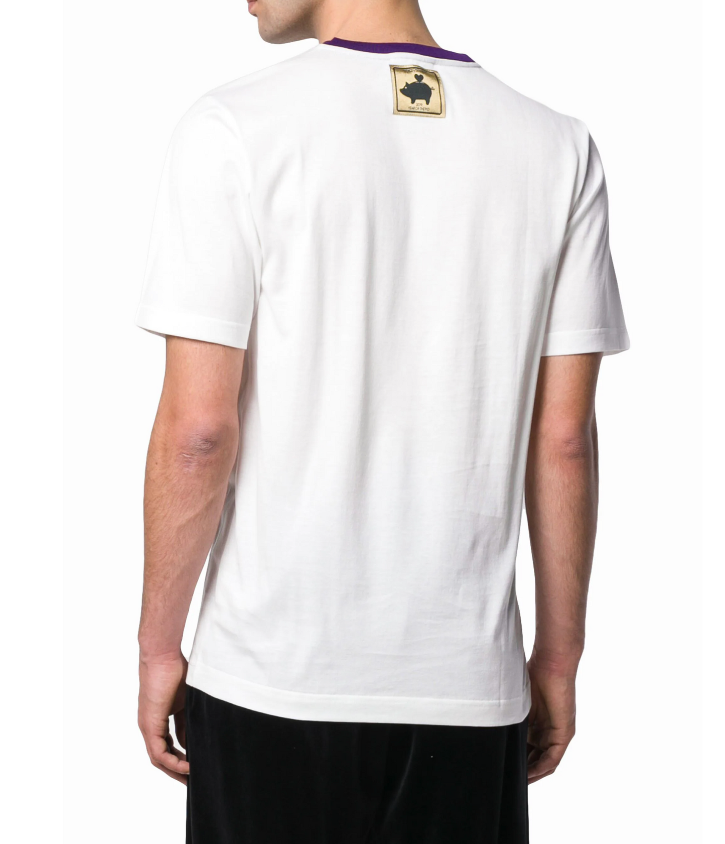 Elegant White Cotton T-Shirt - Made in Italy