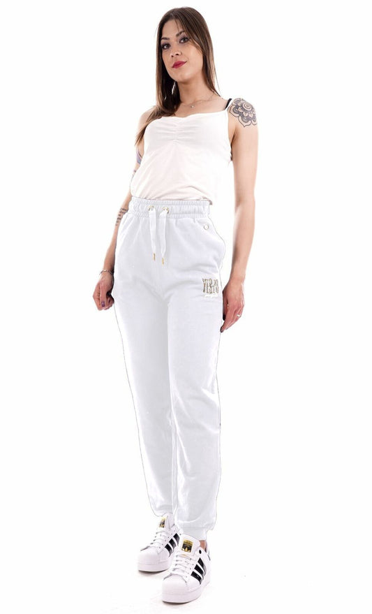 Sparkling Sweatpants with Drawstring Waistband