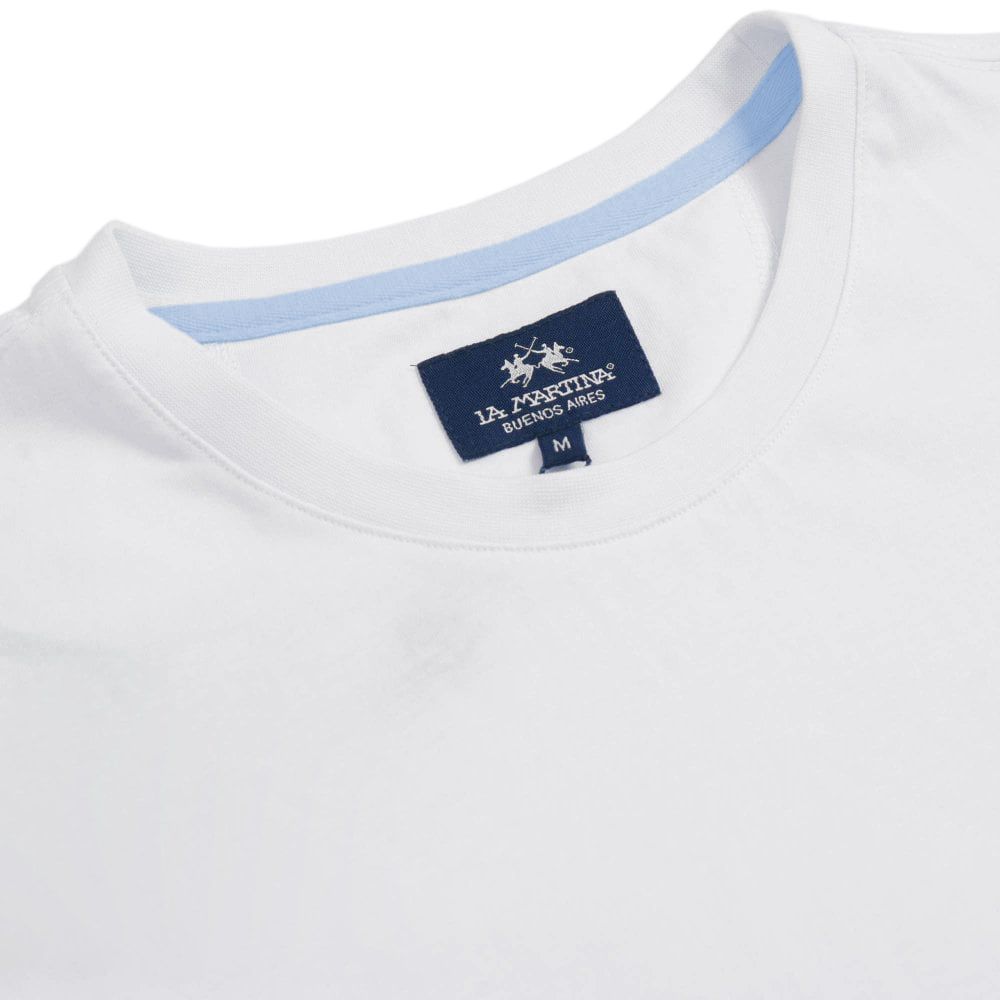 Elegant Embroidered Logo Cotton T-Shirt