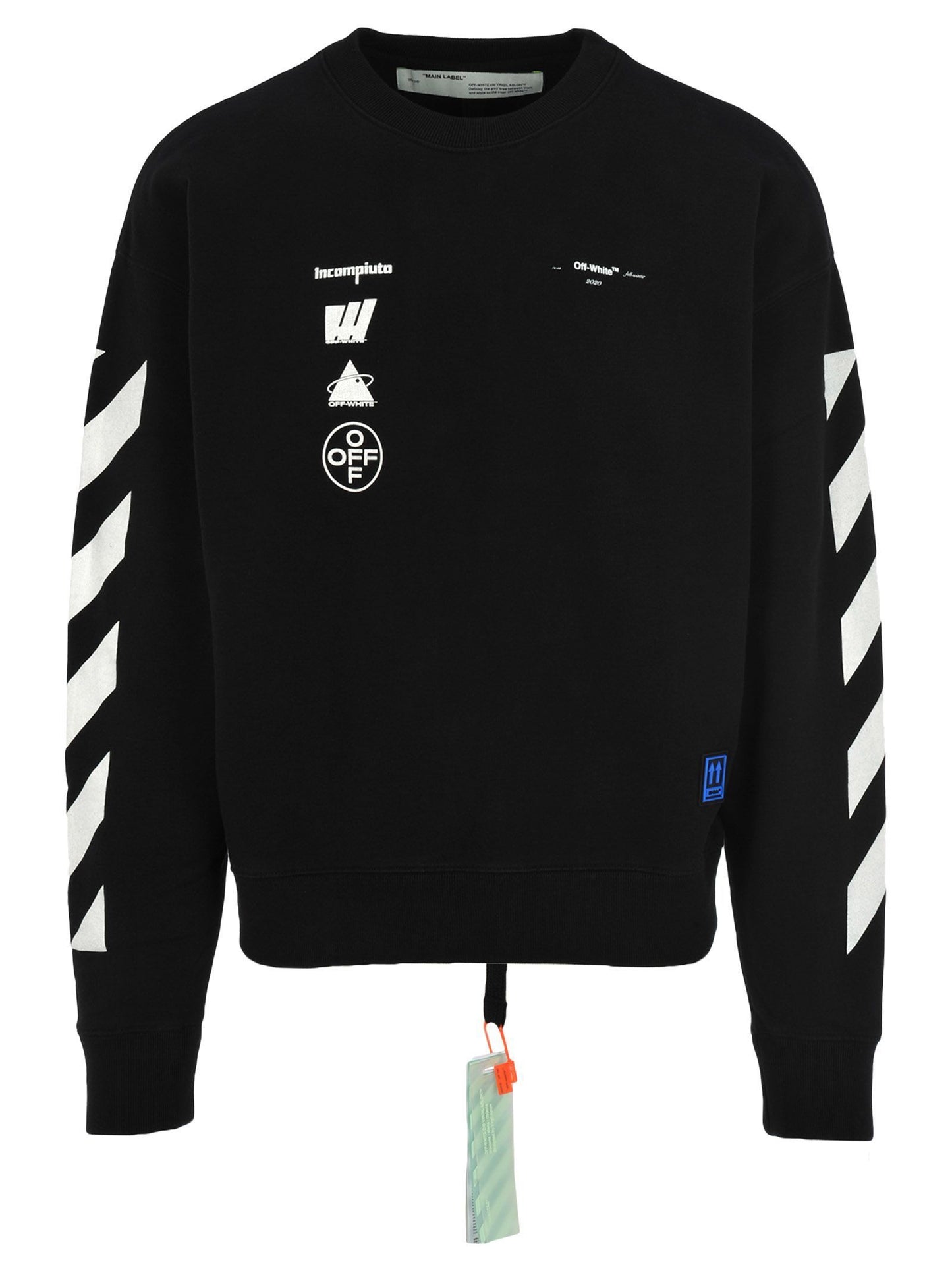 Elevated Crewneck Sweater with Signature Prints