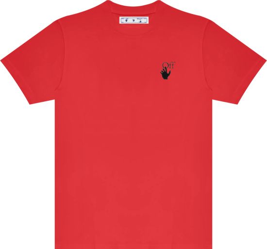 Vibrant Red Logo Cotton Jersey Tee