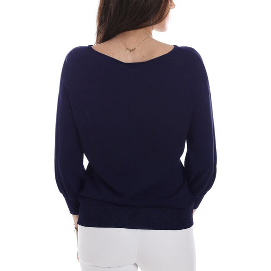 Chic Fuchsia Half-Sleeve Sweater