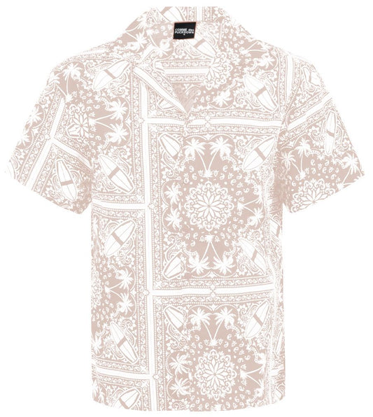 Abstract Print Hawaiian Short Sleeve Shirt
