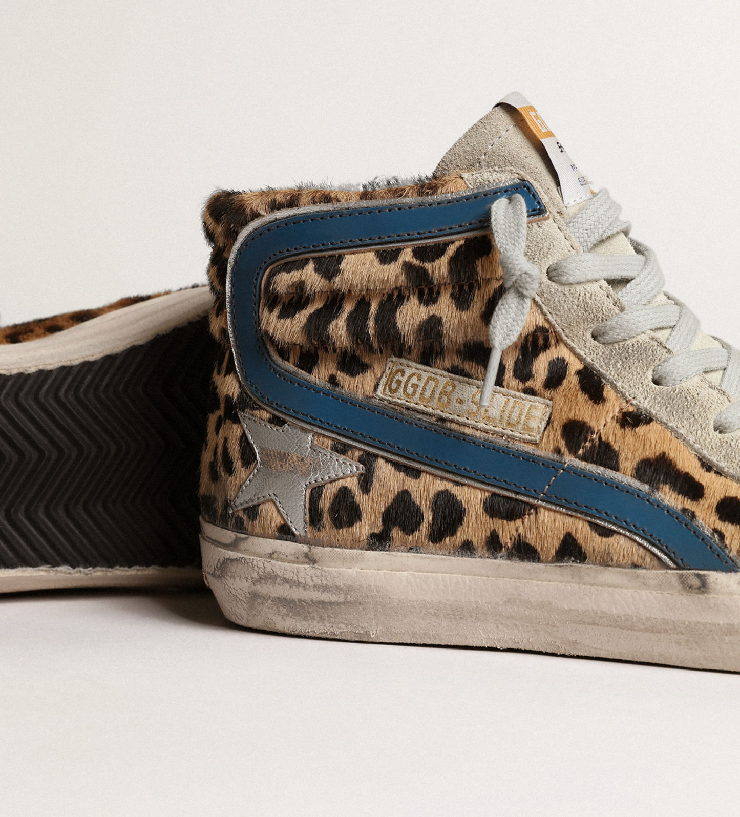 Vintage Chic Leopard Pony Skin Sneakers