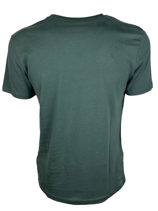 Dust Green Cotton Tee with Signature Print