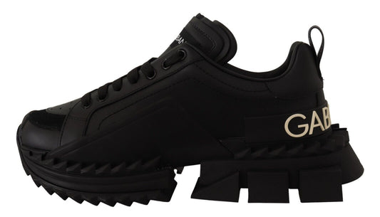 Sleek Black Super King Sneakers