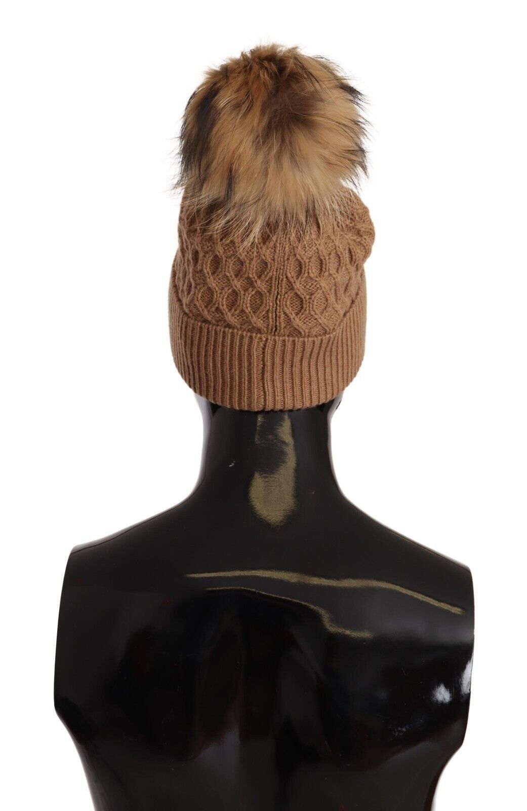 Italian Chic Camel Knit Beanie Hat