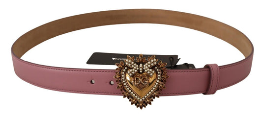 Regal Heart Buckle Patent Leather Belt