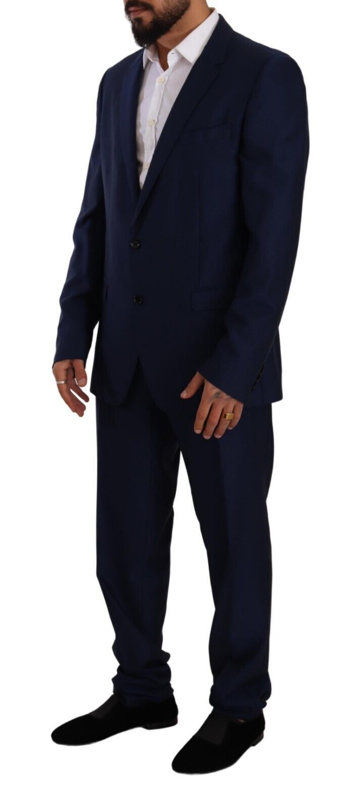 Elegant Martini Wool Two-Piece Men's Suit