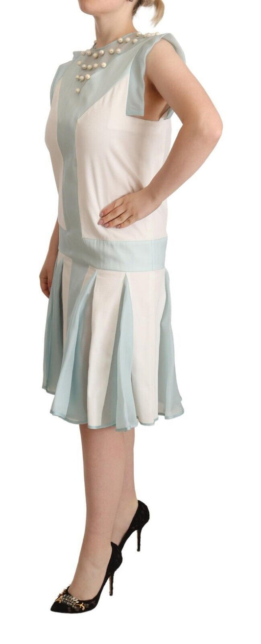 Embroidered Pearl Shift Dress Distinction