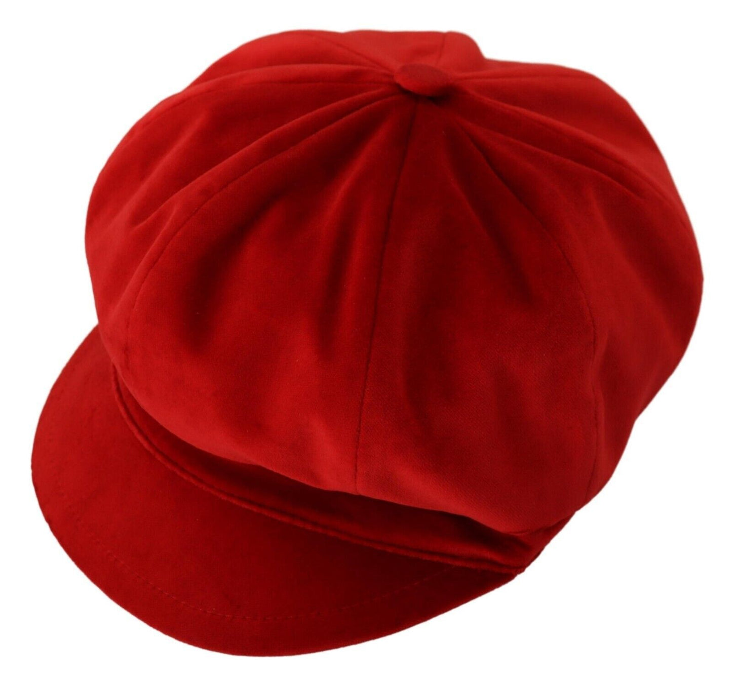 Elegant Red Cabbie Hat