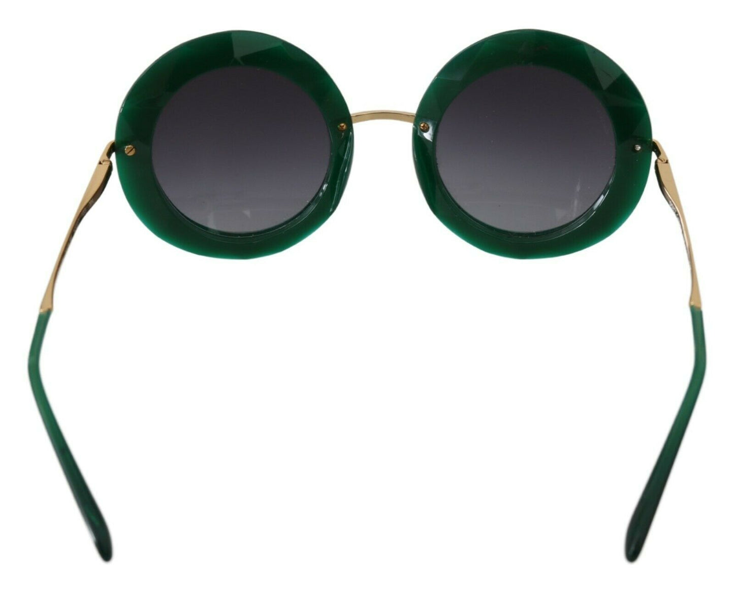 Elegant Gradient Gold Green Sunglasses