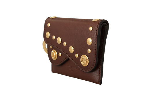 Elegant Leather Bifold Wallet & Keychain Set
