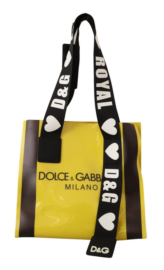 Chic Glossy PVC Tote with Printed Logo