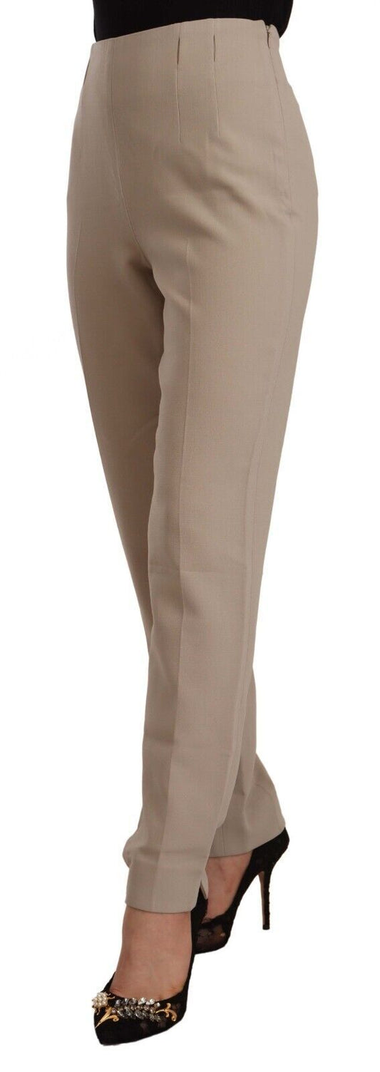 Elegant Tapered Wool-Blend Dress Pants