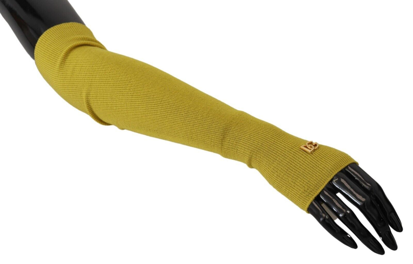 Elegant Virgin Wool Elbow Length Gloves